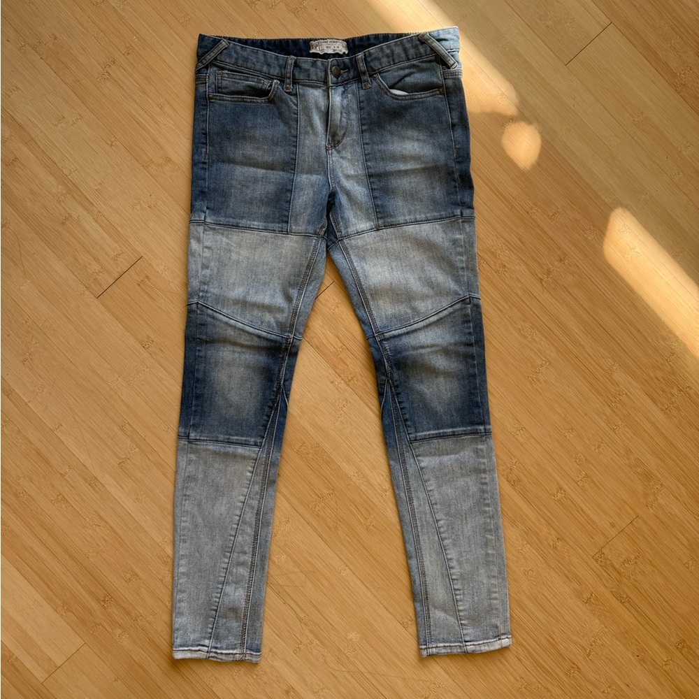 Free People Patchwork Jeans